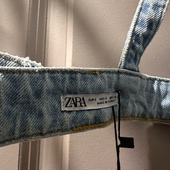 Zara Denim Bralette - NWT S - Picture 6 of 7